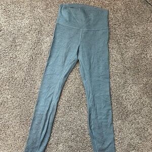 ZYIA Blue Textured Leggings